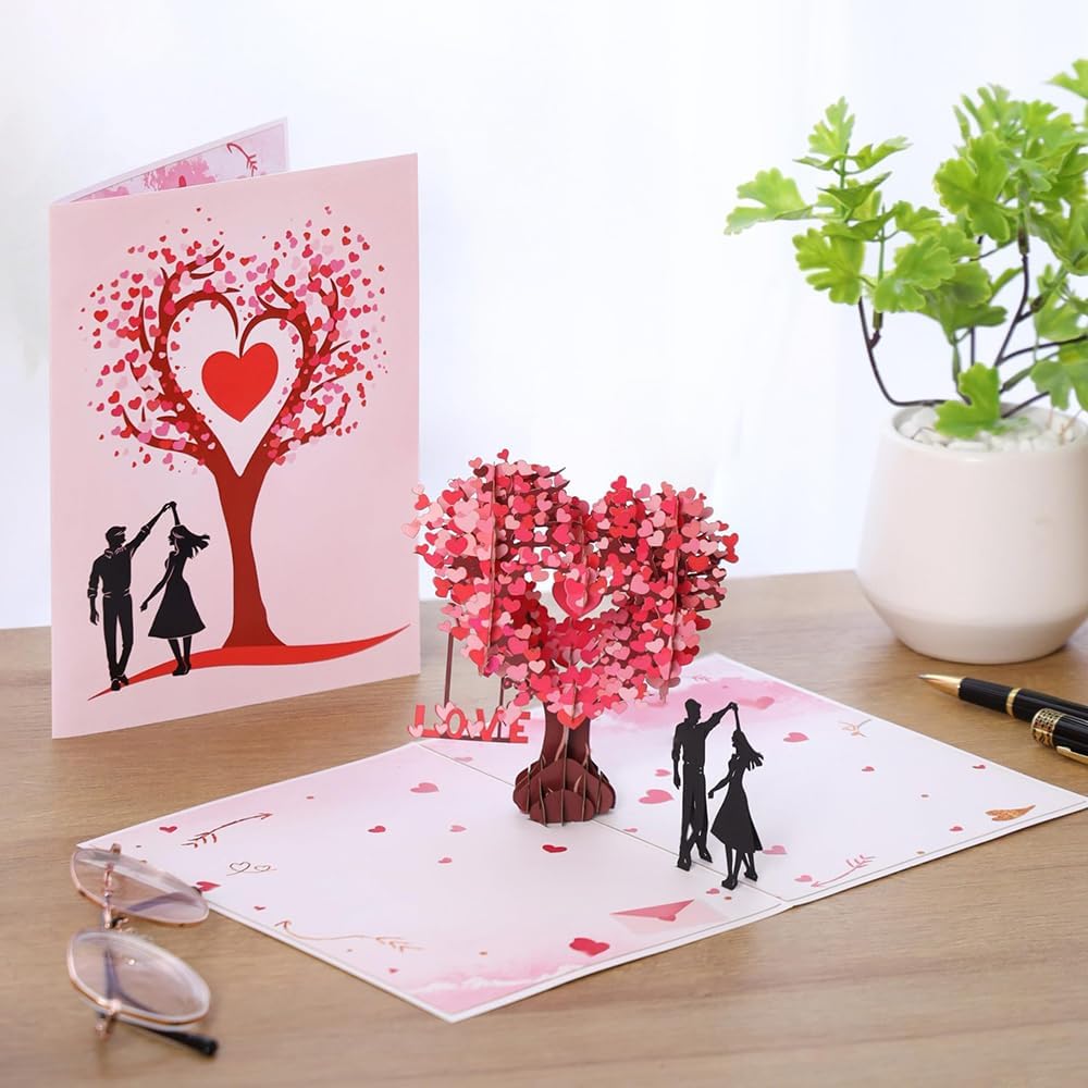 Valentines Day Card Pop Up,3D Greeting Card