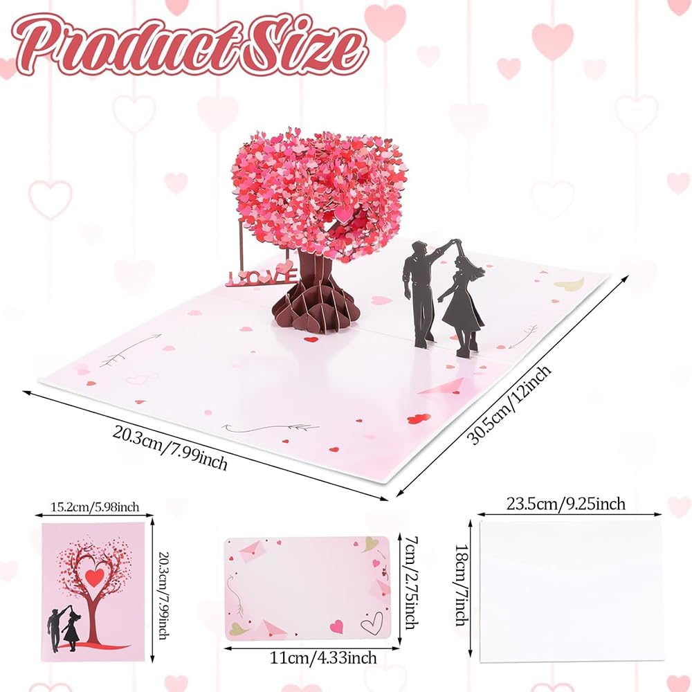 Valentines Day Card Pop Up,3D Greeting Card