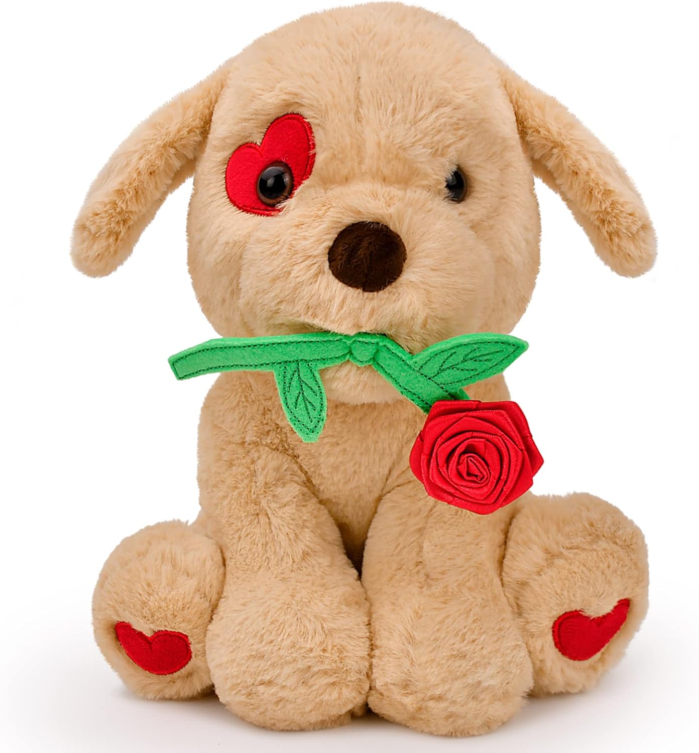 Valentines Day Gift for Her Plush Toy Light Brown 9.25 Inches