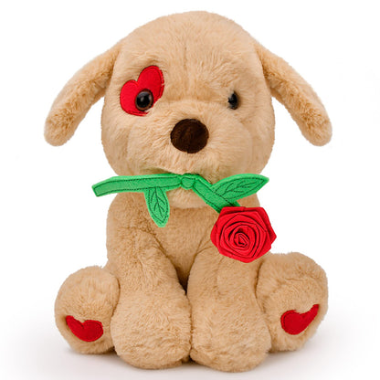 Valentines Day Gift for Her Plush Toy Light Brown 9.25 Inches