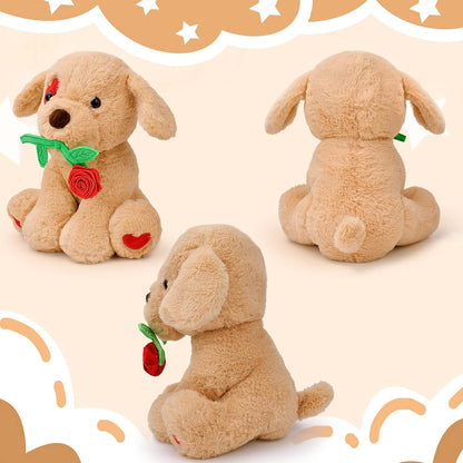 Valentines Day Gift for Her Plush Toy Light Brown 9.25 Inches