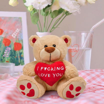 Valentines Day Gift for Her, 10 inch Teddy Bear Gifts for Girlfriend Women, Plush Toy Light Brown