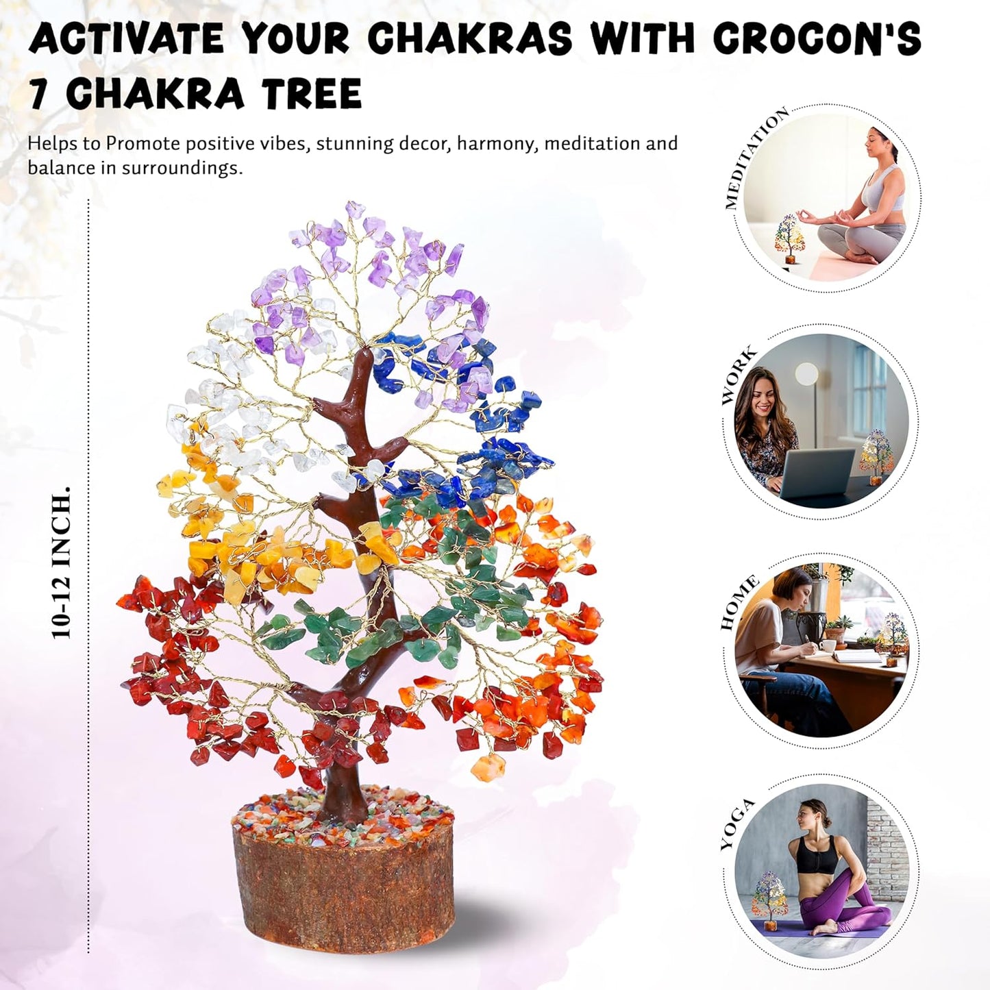 Seven Chakra Crystal Tree - Thoughtful Birthday Gifts for Women