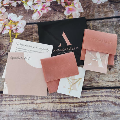 "Annika Bella Sterling Silver Star Necklace Set for Women – Adjustable 15-17 Inch Length with Tiny Cubic Zirconia North Star Charm – Waterproof Celestial Jewelry Gift for Her (Set of 2)"