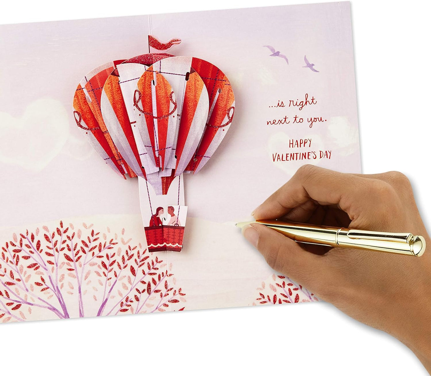 Hallmark Paper Wonder Valentines Day Pop Up Card for Significant Other (Hot Air Balloon Valentine)