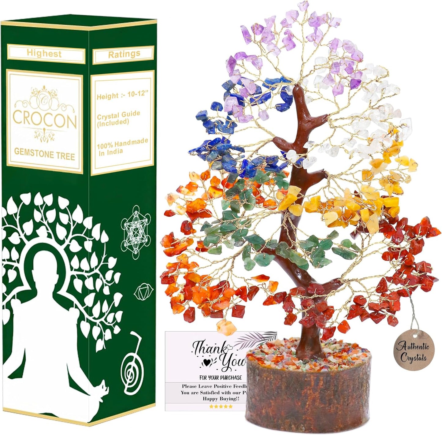Seven Chakra Crystal Tree - Thoughtful Birthday Gifts for Women