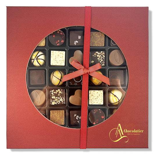 Andy Anand Authentic Belgian Truffles Gift Box - 25 Pcs Handcrafted Gourmet Delights, European Import, Gluten-Free Indulgence (7.8 Oz)
