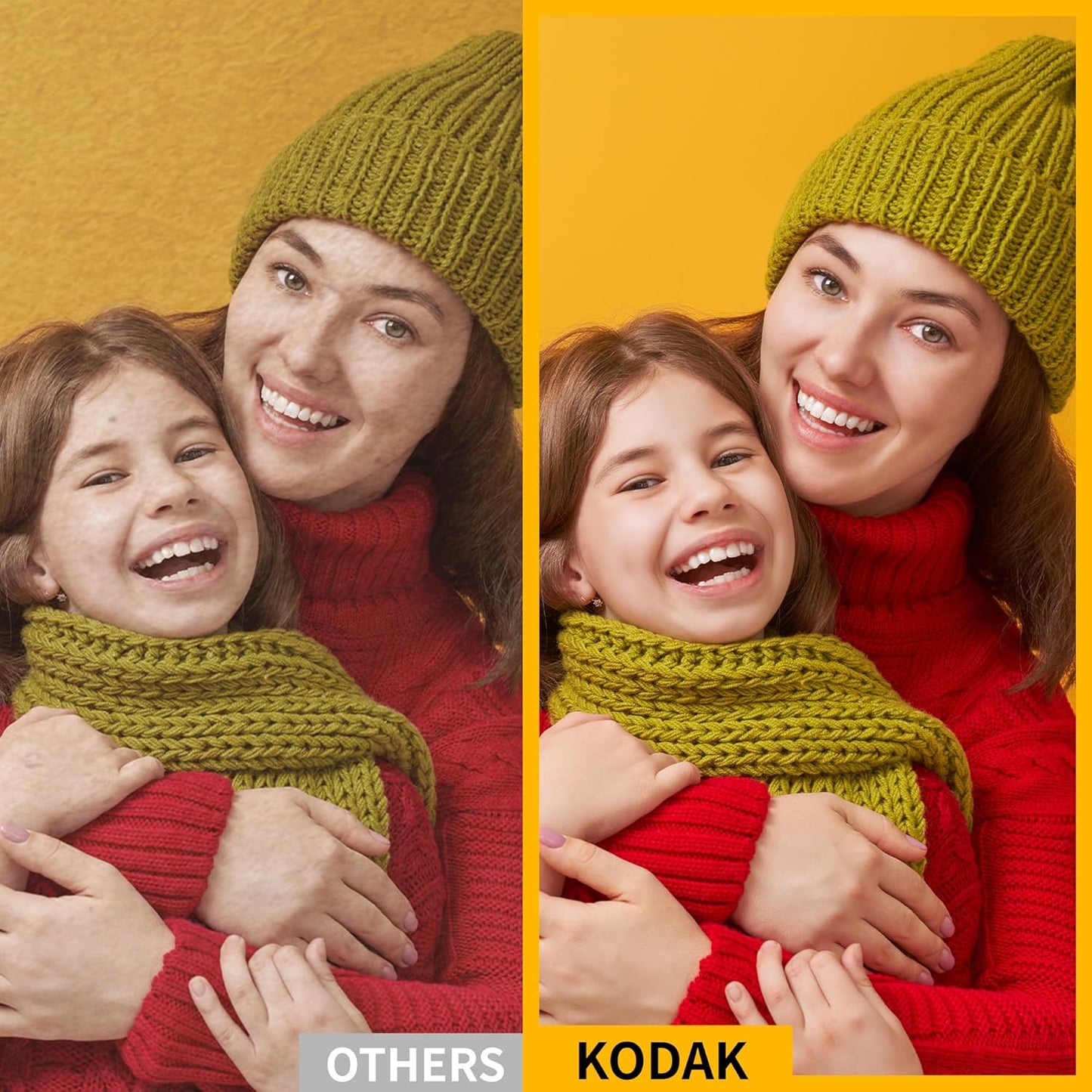 KODAK Mini 2 Retro 4PASS Portable Photo Printer (2.1x3.4 inches) + 68 Sheets Bundle (8 Initial Sheets + 60 Sheets Pack), White