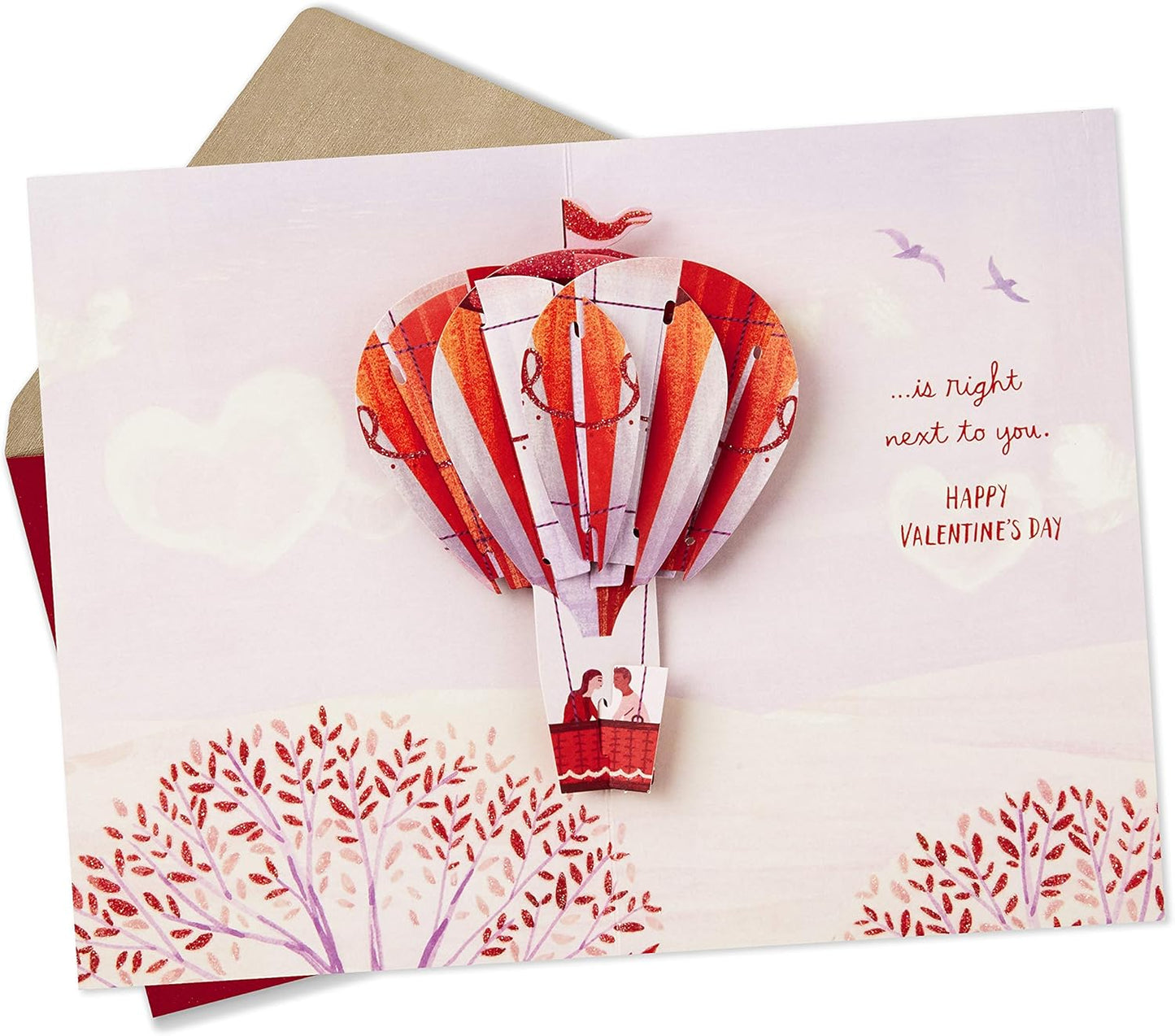 Hallmark Paper Wonder Valentines Day Pop Up Card for Significant Other (Hot Air Balloon Valentine)