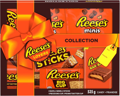 Reese's Lovers Gift Box with Assorted Chocolate Peanut Butter Bars, Chocolate Gifts for Valentines