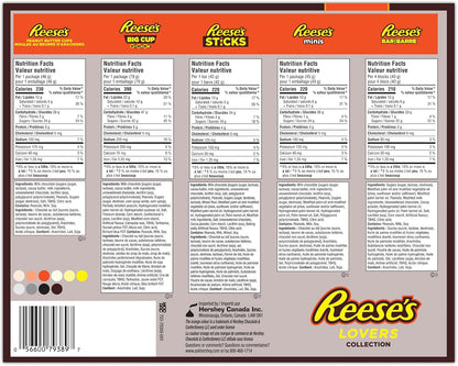 Reese's Lovers Gift Box with Assorted Chocolate Peanut Butter Bars, Chocolate Gifts for Valentines