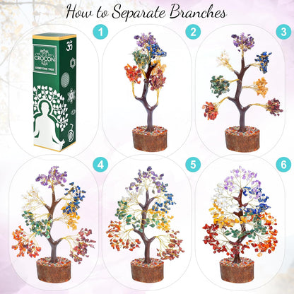 Seven Chakra Crystal Tree - Thoughtful Birthday Gifts for Women